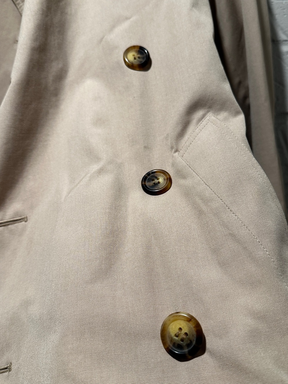 Burberry Kensington Classic Beige Cotton Blend Trench Coat Size 2 - Picture 9 of 16